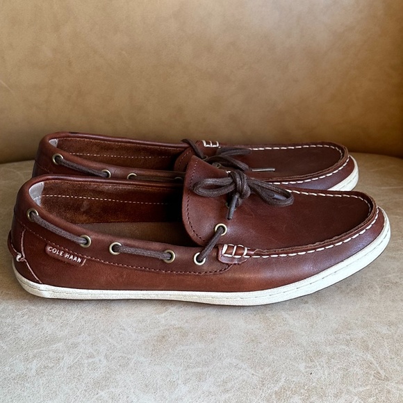 Cole Haan Other - Cole Haan Men's Brown Pinch Roadtrip Leather Boat Shoes Size 8M